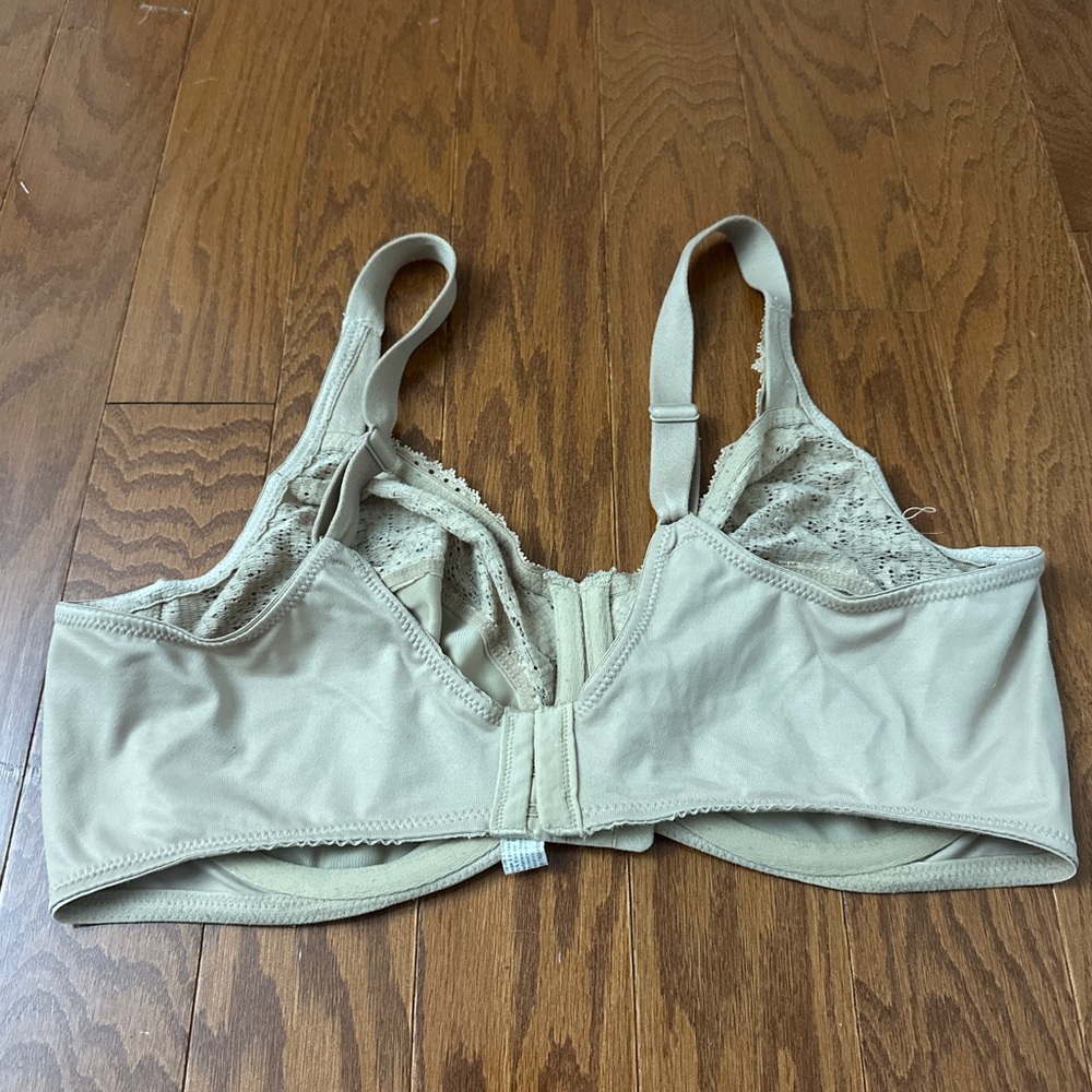 Lilyette Lace Detail Bra in Tan - Picture 3 of 3